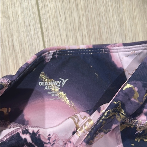 Old Navy Pink and Black Marble Leggings - Picture 5 of 5